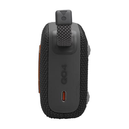 JBL Go 4 - Enceinte Bluetooth ultra-portable, étanche et résistante à la poussière, son puissant et professionnel avec basses puissantes, batterie intégrée de 7 heures, fabriquée en partie à partir de matériaux recyclés (noir