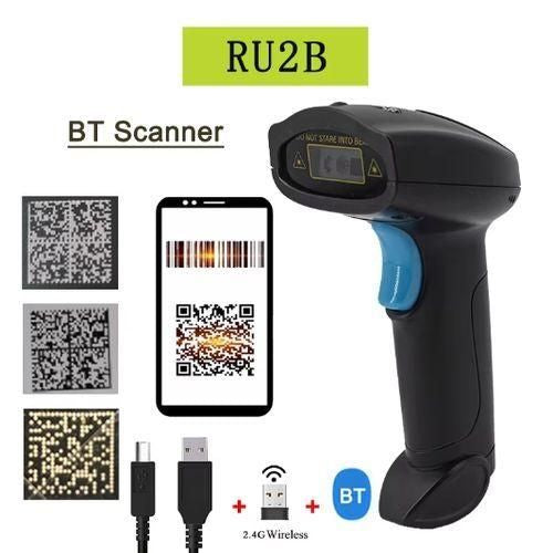 Scanner De Codes-barres 1D Lecteur De Codes-barres Sans Fil Portable Déclenchement Manuel/Numérisation Continue Automatique Prise En Charge Du Code Papier Compatible Avec Windows Android Mac