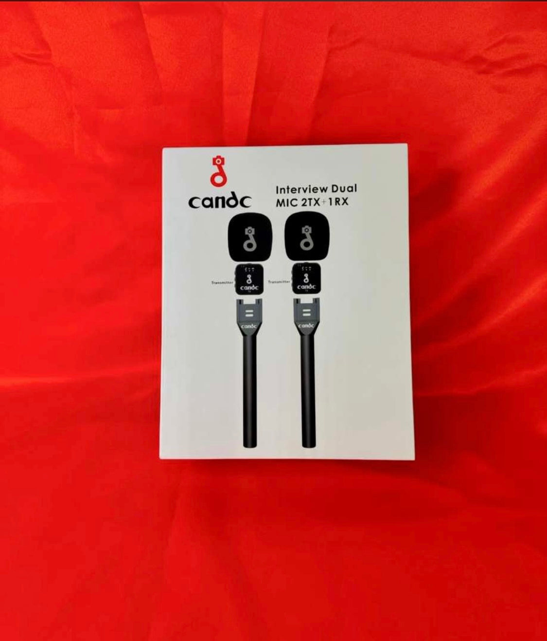 CandC Wireless Dual - Microphone double pour interview avec 2 émetteurs et 1 récepteur