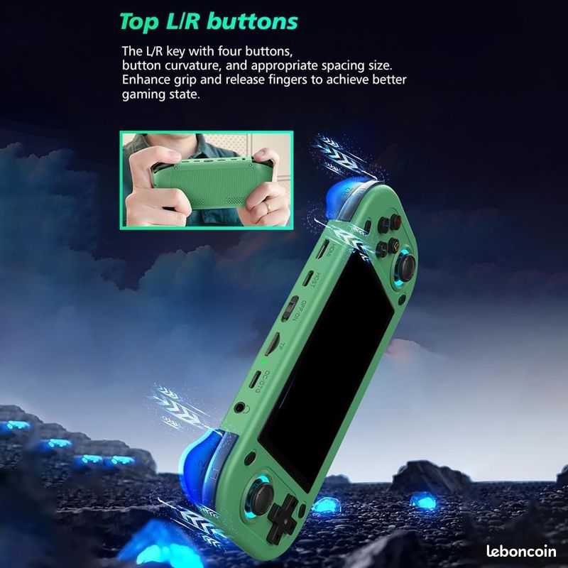 Console de jeu Portable rétro R43S, système Linux, écran IPS de 4.3 pouces, lecteur vidéo de poche Portable, 64 go 128 go, cadeau pour enfant