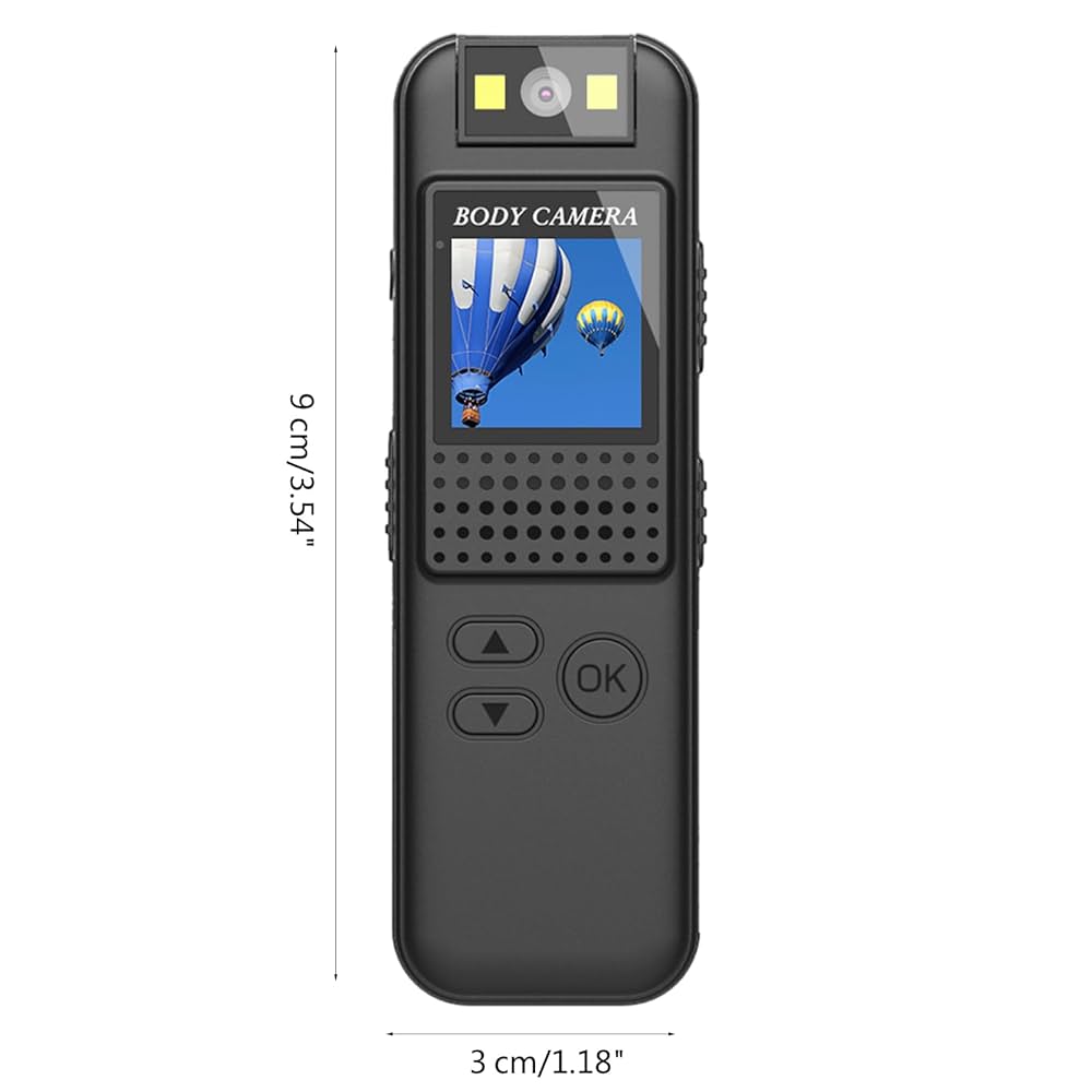 CS08 Caméra de sport avec clip arrière 1080p Écran LCD numérique pour extérieur Caméscope Vélo DVR Enregistreur Caméra corporelle Objectif rotatif à 180 degrés
