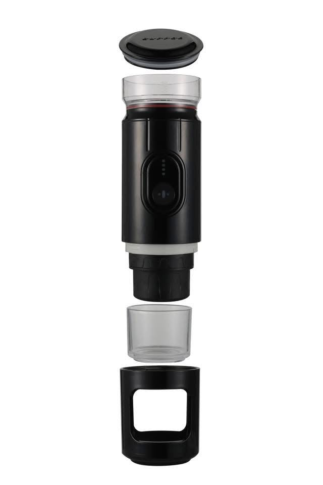 Machine à expresso portable, mini cafetière expresso USB, café moulu compatible, petite machine à café moulu à capsules manuelle de voyage de 18 bars, pour le camping, le bureau et la maison