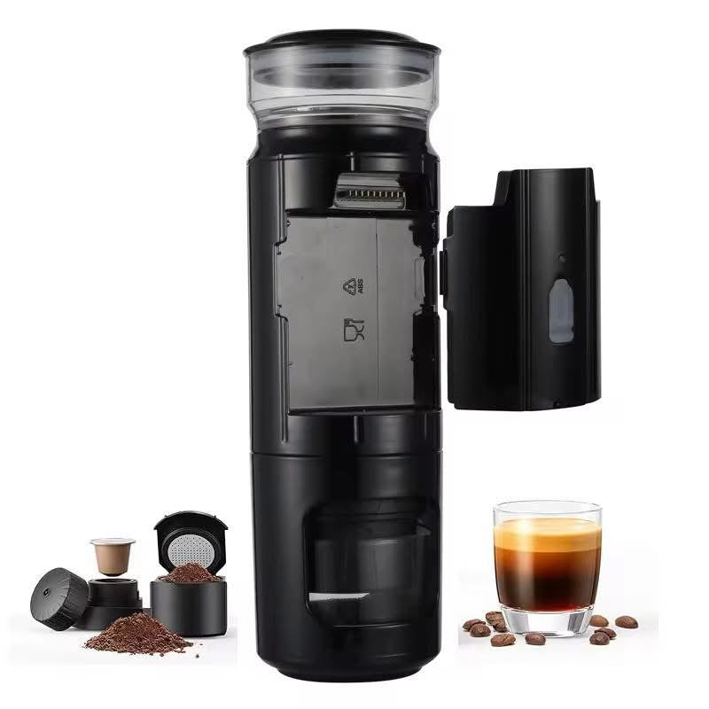 Machine à expresso portable, mini cafetière expresso USB, café moulu compatible, petite machine à café moulu à capsules manuelle de voyage de 18 bars, pour le camping, le bureau et la maison