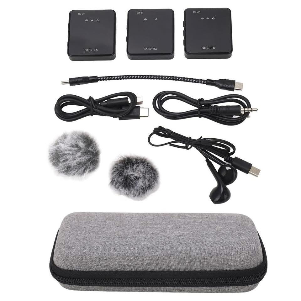 Microphone sans fil multifonction 3 en 1 SX85 pour Téléphone & Camera