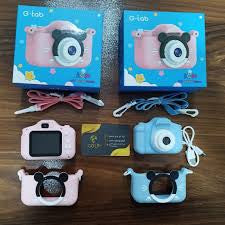 G _tab Appareil Photo Numérique Enfants 3Mpx Appareil Photo Jouet Filtres Jeux Vidéo Cadeau + Carte 32Go (Rose)
