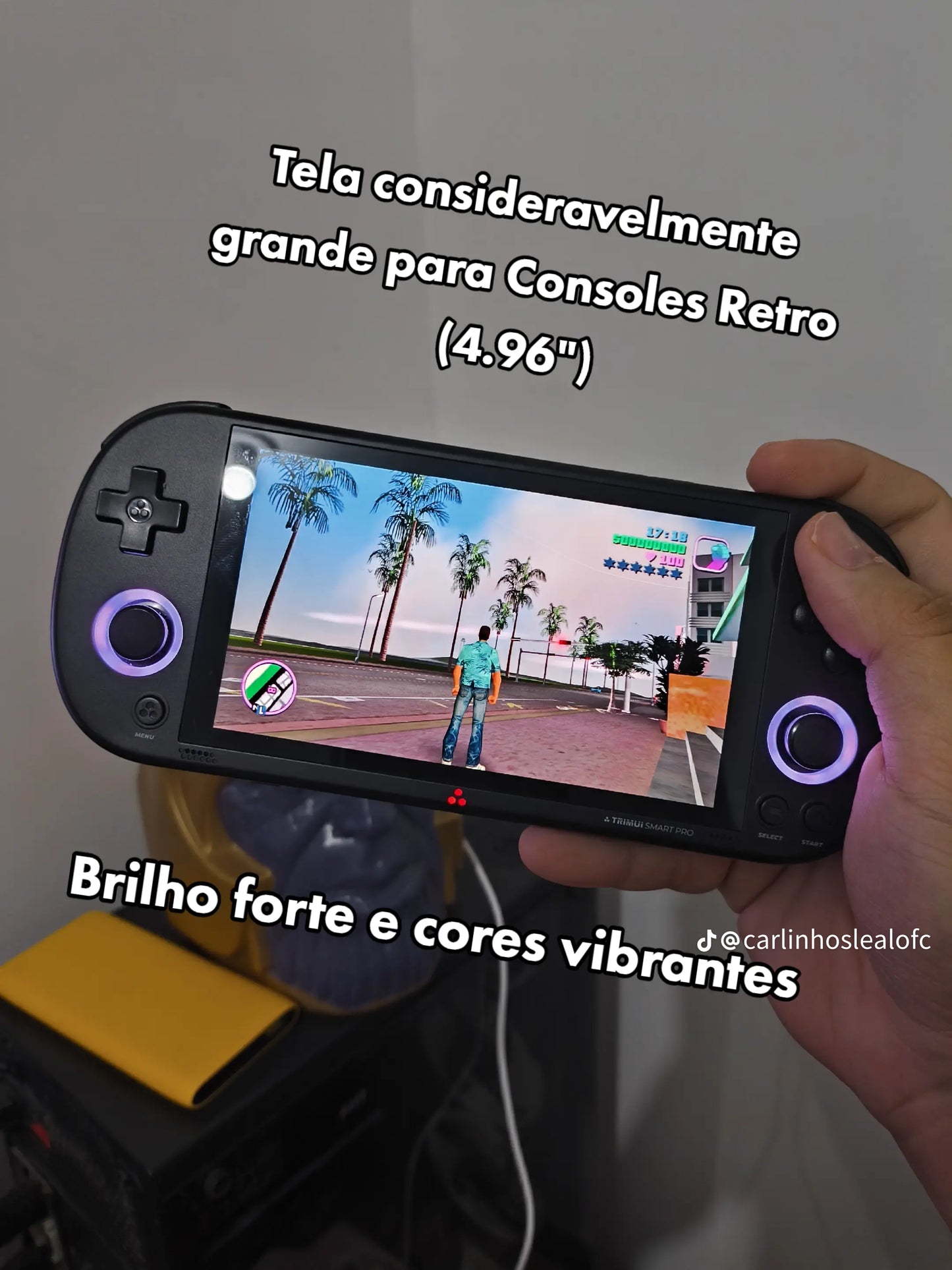 TRIMUI SMART PRO Console de Jeu Portable Avec Carte SD 64 Go, Plus de 12 000 Jeux, Processeur Linux A133P, Écran 12,7 cm, Console Vidéo Rétro, Cadeau Pour Garçons et Filles - Avec Étui