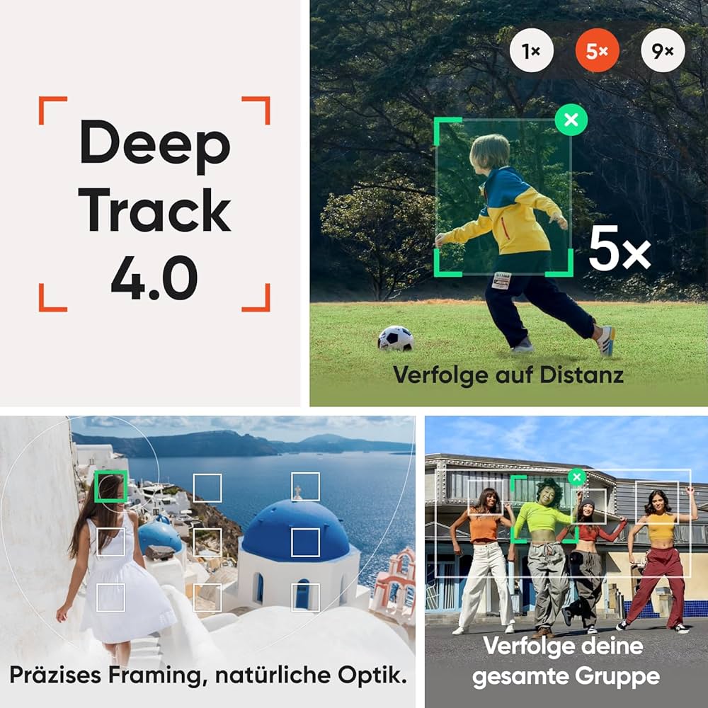 Insta360 Flow 2 Pro Blanc - Cardan IA pliable, suivi dans plus de 200 applications avec Apple DockKit, suivi panoramique multi-personnes et 360°, trépied/perche à selfie intégré, stabilisateur portable pour iPhone/Android