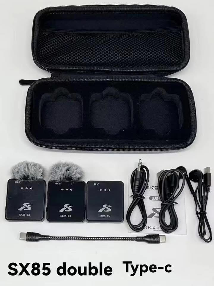 Microphone sans fil multifonction 3 en 1 SX85 pour Téléphone & Camera