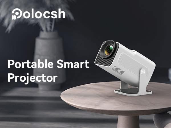 Projecteur et jeu HCS350 Pro, projecteur de jeu intelligent rétro 4K 1280 * 1080P intégré 30000 jeux, jeu vidéo portable avec 2 manettes sans fil, 5G WiFi Bluetooth, HDMI, Android 12, home cinéma, bureau