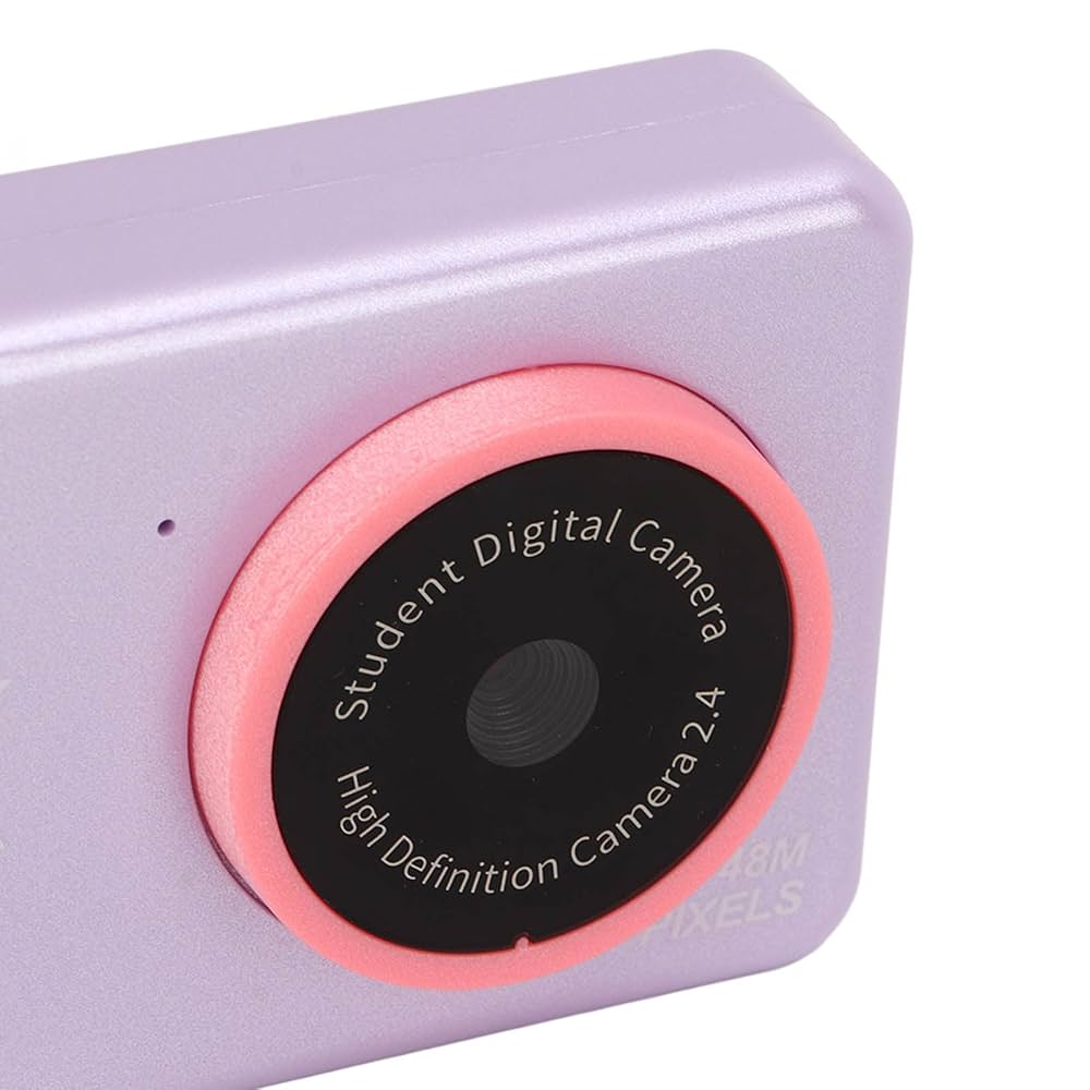 Keenso 2.4in Kids Camera Toys, 4K 4000W Caméra Vidéo Numérique pour Enfants à Double Caméra pour l'anniversaire de Noël