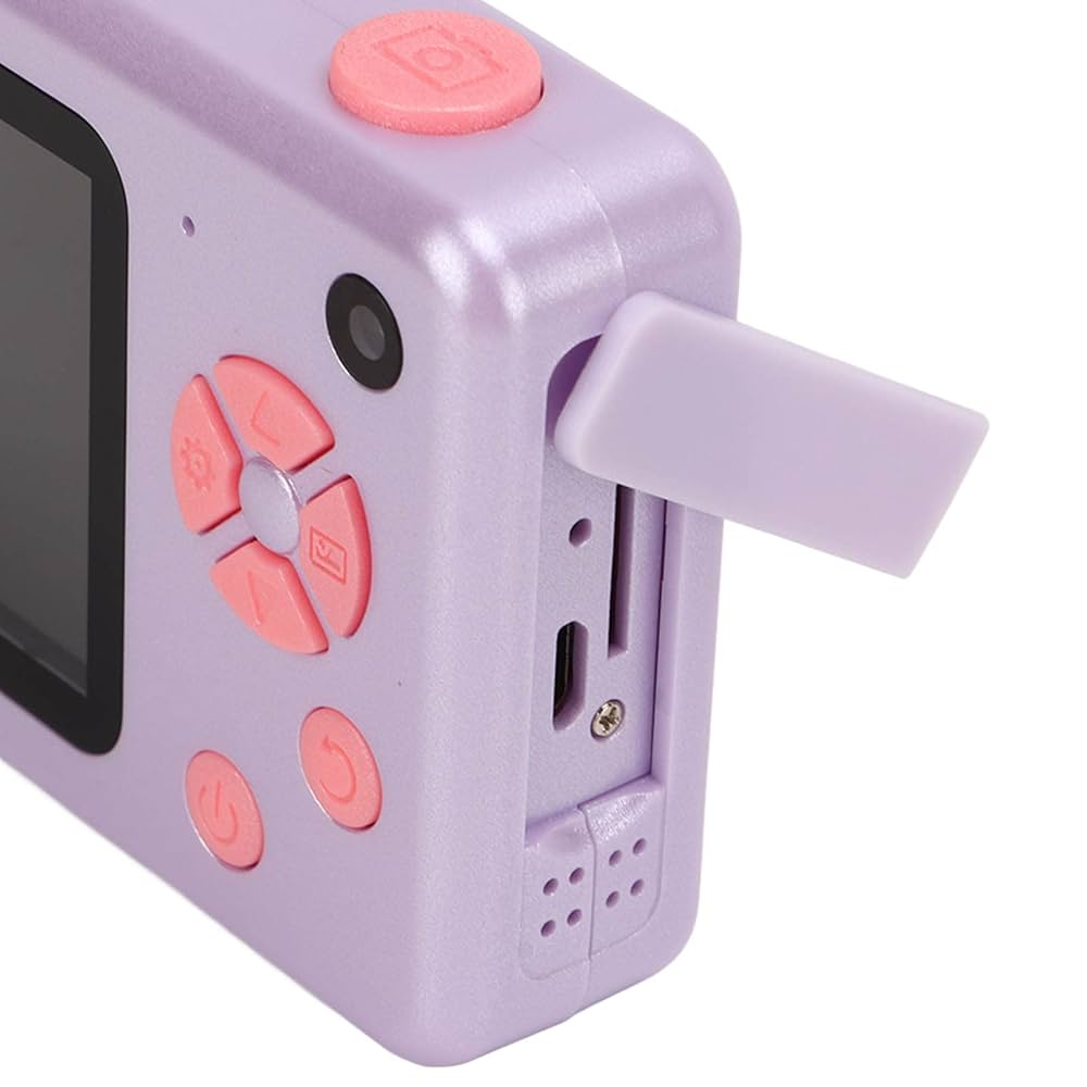 Keenso 2.4in Kids Camera Toys, 4K 4000W Caméra Vidéo Numérique pour Enfants à Double Caméra pour l'anniversaire de Noël