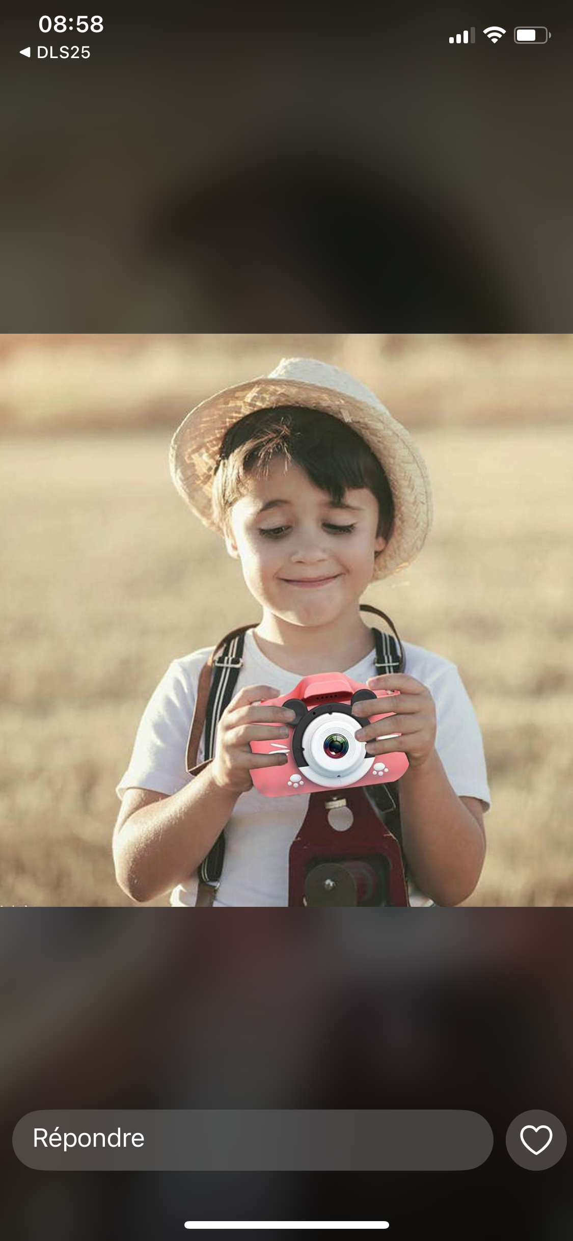 G _tab Appareil Photo Numérique Enfants 3Mpx Appareil Photo Jouet Filtres Jeux Vidéo Cadeau + Carte 32Go (Rose)