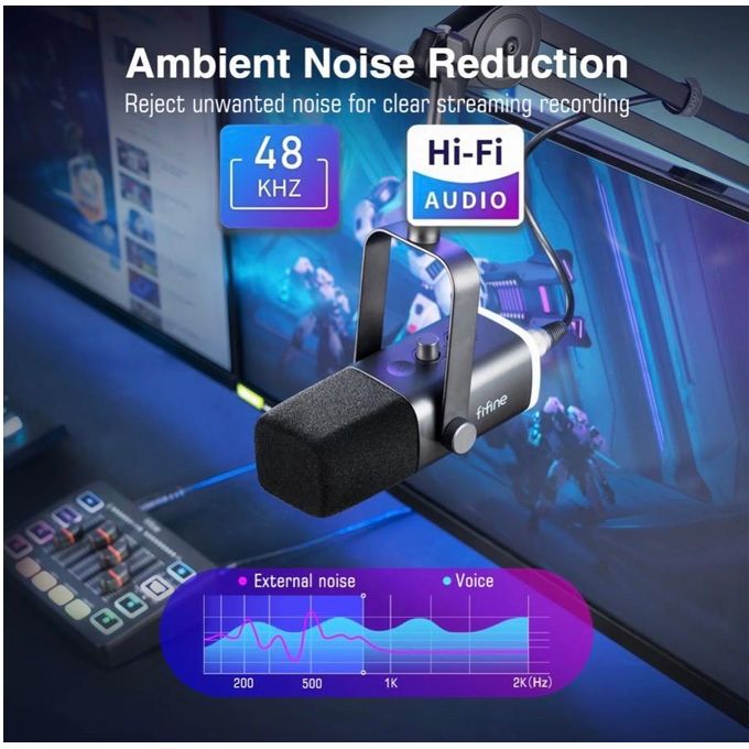 Microphone USB RGB FIFINE
