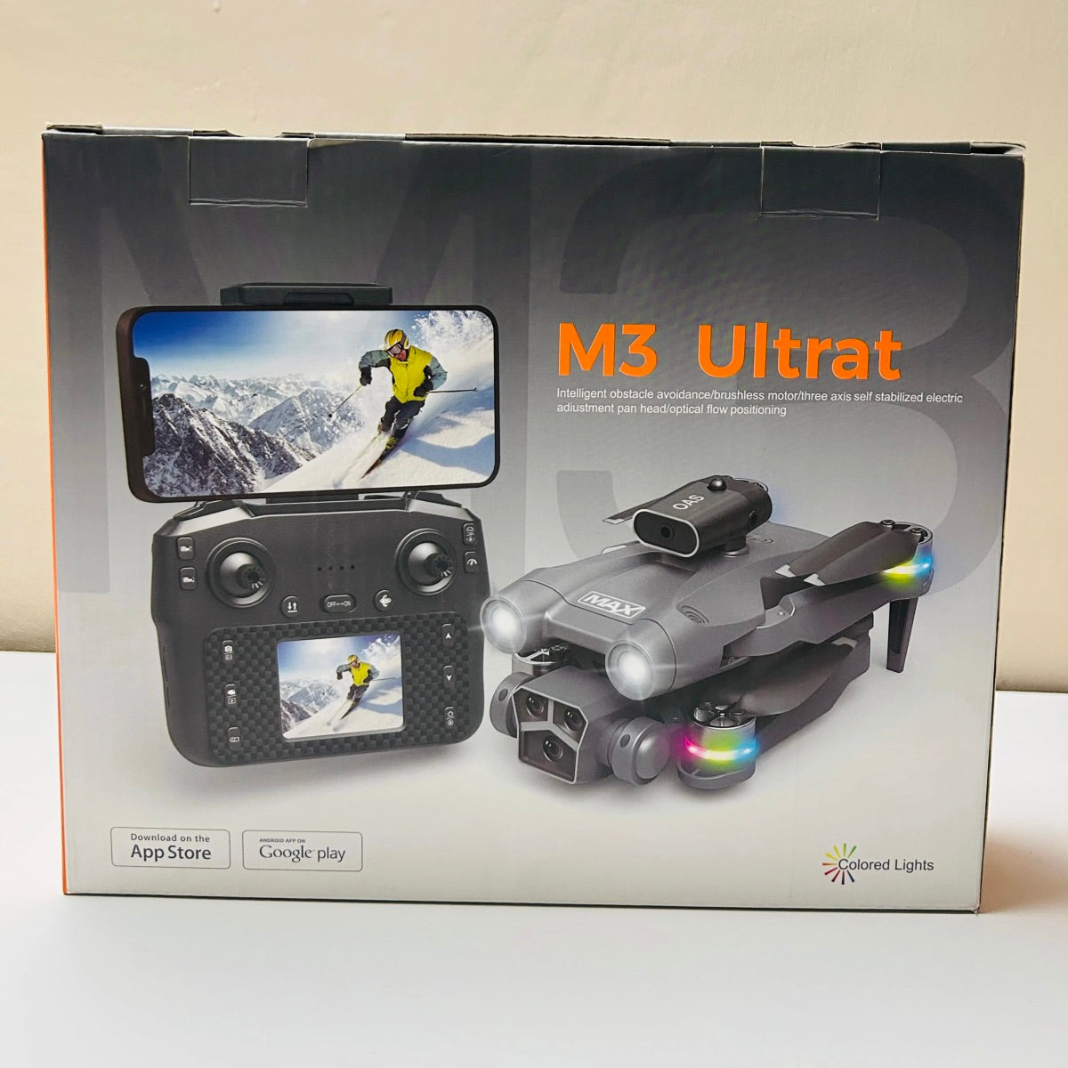 Drone M3/Y3 Ultrat Brushless 8K – Drone RC professionnel avec caméra HD, évitement d'obstacles et hélices pliables