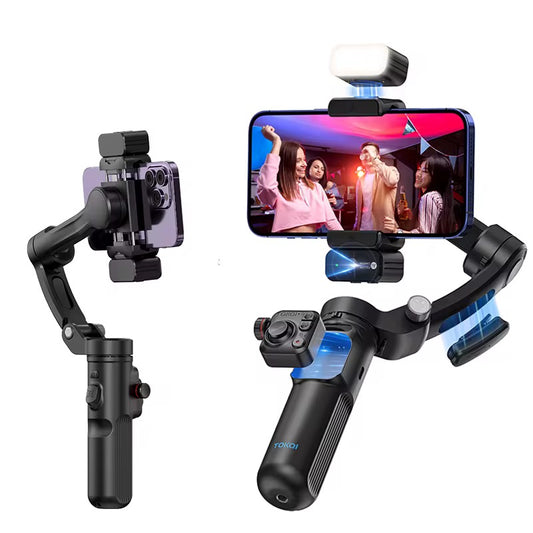 TOKQI M02-Stabilisateur de cardan portatif M02 à 3 axes pour téléphone portable,