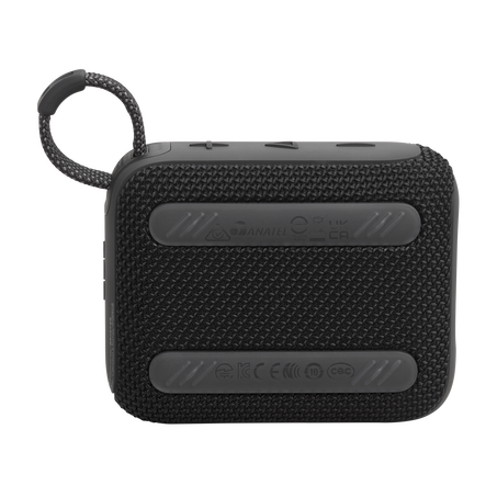 JBL Go 4 - Enceinte Bluetooth ultra-portable, étanche et résistante à la poussière, son puissant et professionnel avec basses puissantes, batterie intégrée de 7 heures, fabriquée en partie à partir de matériaux recyclés (noir