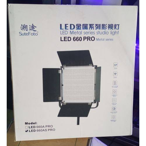 Lampe de studio LED 660 Pro rechargeable SuteFoto