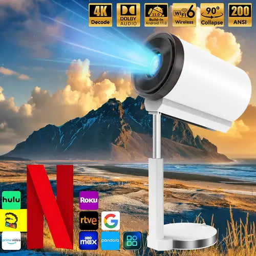 TS_7 projecteur intelligent natif 1080P 4K Android vidéo WiFi Bluetooth projecteur de cinéma maison