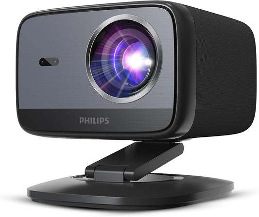Philips, Neopix 450 Smart, Vidéoprojecteur 4K, Google TV, résolution Native 1080p, 500 Lumens ANSI, Wi-FI 6, Son Stéréo10 Watts, Partage d'écran sans Fil.
