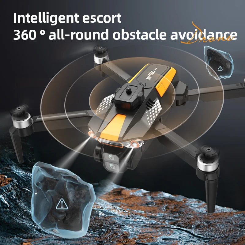 DRONE LF669 - 720p 5G WiFi GPS sans balais de caméra aérienne avec contrôleur d'écran de 4,5 pouces