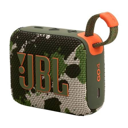 JBL Go 4 - Enceinte Bluetooth ultra-portable, étanche et résistante à la poussière, son puissant et professionnel avec basses puissantes, batterie intégrée de 7 heures, fabriquée en partie à partir de matériaux recyclés (camo