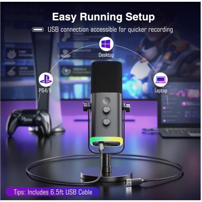 Microphone USB RGB FIFINE