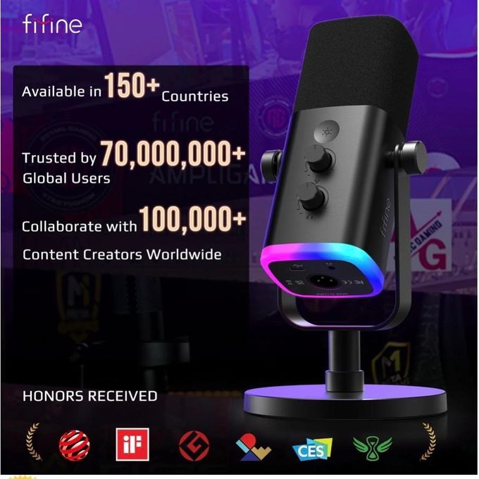 Microphone USB RGB FIFINE