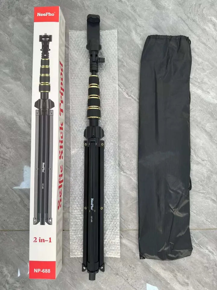 NeePho NP-688 7-Foot Adjustable 2-in-1 Wireless Selfie Stick Tripod