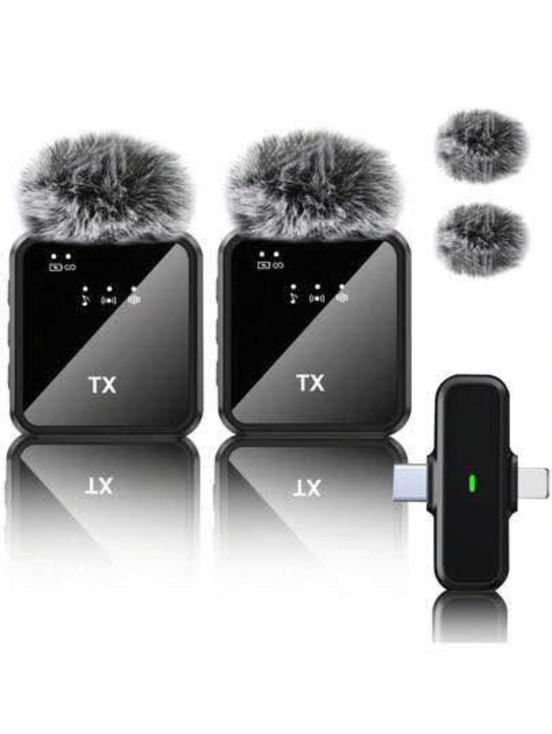 Microphone F11-2 sans fil 3 en 1 pour Téléphone et Ordinateur