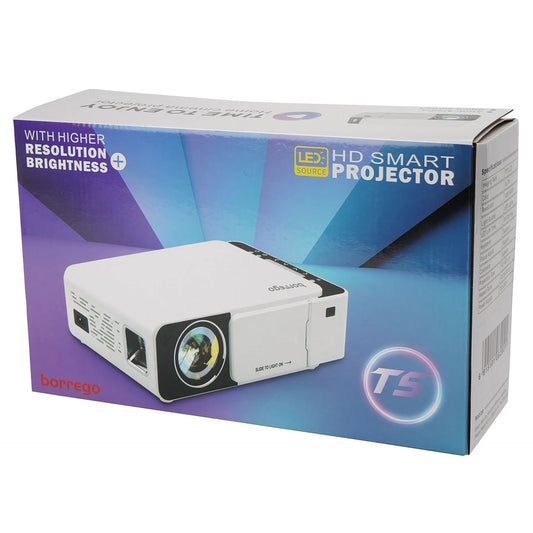 Projecteur intelligent LED HD Borrego T5 Multimédia Home Cinéma disponible uniquement à Niamey
