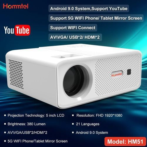 Vidéo Projecteur HD Multimedia HOMMTEL HM51-Blanc
195,000 FCFA
300,000 FCFA
35%