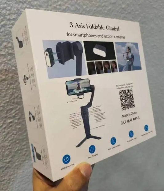 F12 - Stabilisateur à 3 axes avec trépied, vlogging, enregistrement vidéo, outils pour YouTube