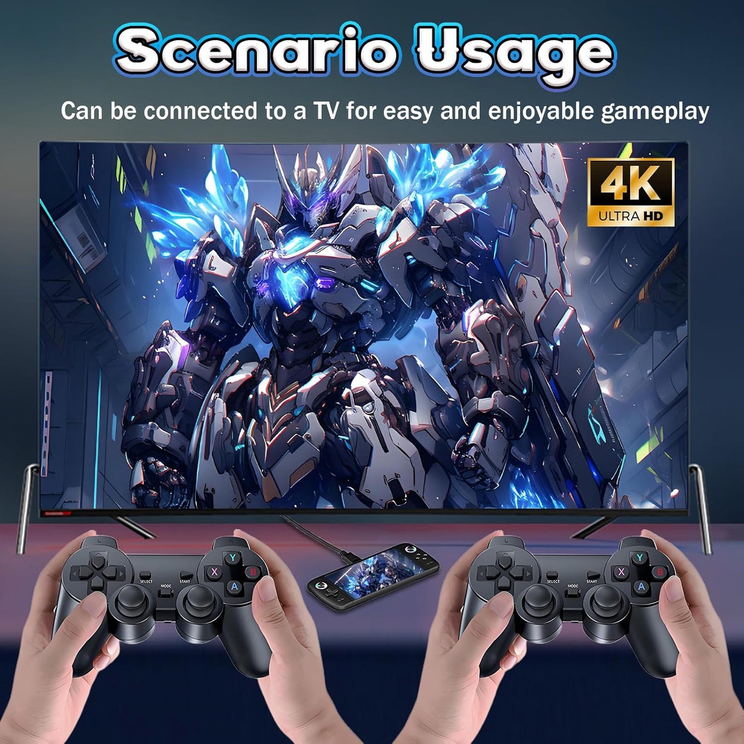 Console de jeux vidéo rétro M27 128 Go, console portable avec plus de 50 000 jeux rétro intégrés, plus de 30 émulateurs, écran IPS 7 pouces, résolution 600 x 1024 (noir)