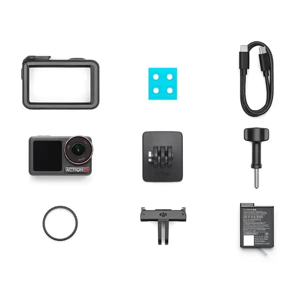 DJI Osmo Action 5 Pro Standard Combo – Caméra sportive étanche – 4K HDR – stabilisation RockSteady 3.0+ – double écran tactile – 3 microphones – WiFi 6/Bluetooth 5.1 – 1950mAh