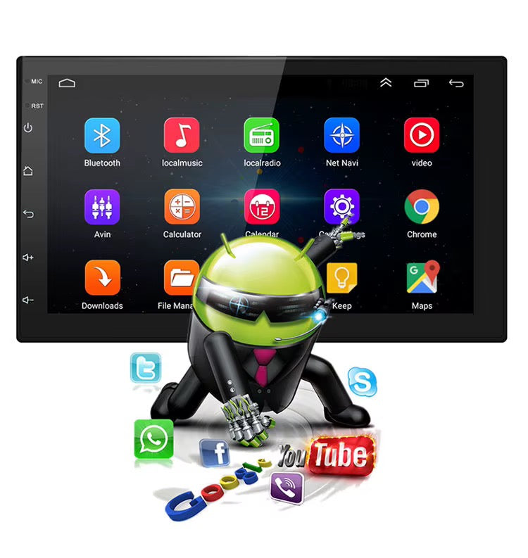 Poste auto pour la voiture 7 pouces android Bluetooth écran tactile Wi-Fi