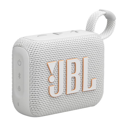 JBL Go 4 - Enceinte Bluetooth ultra-portable, étanche et résistante à la poussière, son puissant et professionnel avec basses puissantes, batterie intégrée de 7 heures, fabriquée en partie à partir de matériaux recyclés (NOIR/BLANC